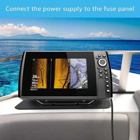 Sigely Power Cord Replacement for Humminbird 12V DC Power Cord Humminbird Helix 5 Fish Finders Charger, Compatible with Humminbird PC All Helix 5/7/8/9/10/12/15, All ICE Helix, All ICE Flasher Models in Kuwait