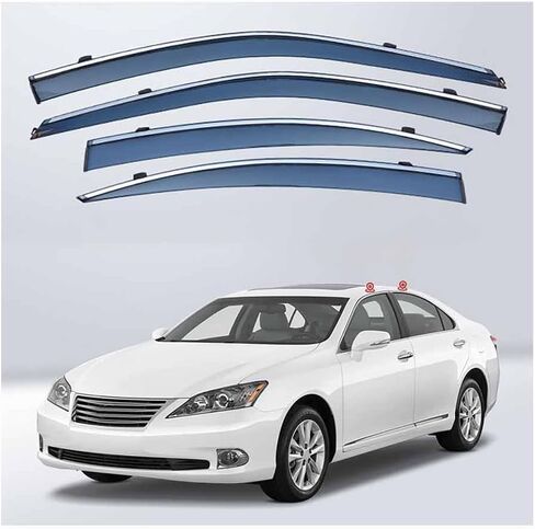 واقيات المطر للزجاج الأمامي للسيارة لكزس ES XV40 2007-2011، حاجبات الرياح للنافذة الأمامية والخلفية، حاجبات مقاومة للماء للنوافذ الخارجية in Saudi Arabia