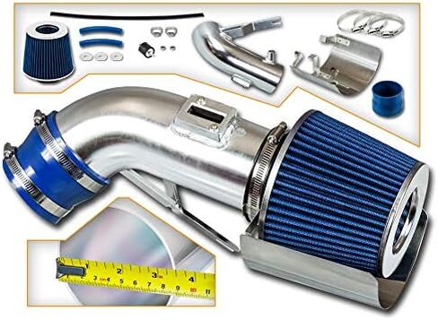 طقم مدخل هواء Rtunes Racing Short Ram + فلتر كومبو أزرق متوافق مع 09-17 نيسان ماكسيما V6... in Saudi Arabia