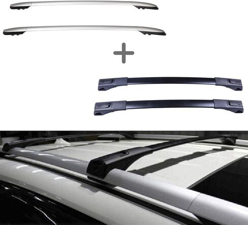 SCITOO Roof Racks(crossbars+Side Rails) for Toyota RAV4 2013-2018 Roof Cargo Carrier 165LBS Rooftop Luggage Kayak Canoe Carrier in Saudi Arabia