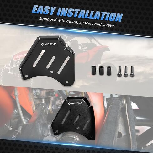 NICECNC Front Drive Actuator Protection Compatible with Can Am X3 R 4x4 RS Turbo DPS 2020, Sport 1000R 4x4 XMR 2019-2021, See Fitments Black in Saudi Arabia