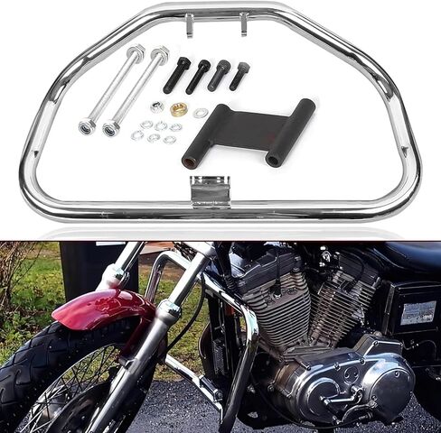 قضيب تحطم الطريق السريع متوافق مع 1984-2003 Harley Sportster 883 1200 Roadster XLS Engine Guard كروم in Kuwait