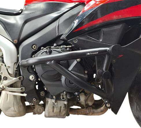 قفص تحطم Xitomer متوافق مع CBR600RR 2007-2012 CBR 600RR محرك الحرس دراجة نارية تحطم بار سباق السكك الحديدية حيلة قفص الطريق السريع in Kuwait