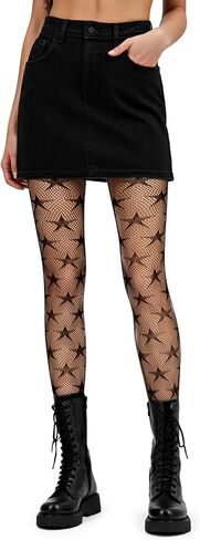 Larrel Fishnet Tights, Star Tights, Sexy High Waist Fishnet-Tight, Fish net Stockings for Women, Stretchy and Durable Tight, Trendy and Comfortable Fish Net Stockings in Saudi Arabia