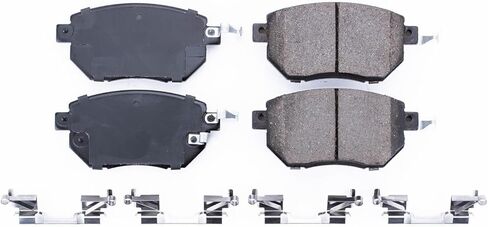 Power Stop Front Brake Kit For Infiniti FX35 2003-06 |FX45 2003-06 |Nissan Altima 2005-06 |Maxima 2004-08 |Murano 2003-07 |Nissan Murano 2009-11 - Ceramic Brake Pads With Installation Hardware, 17-969 in Saudi Arabia