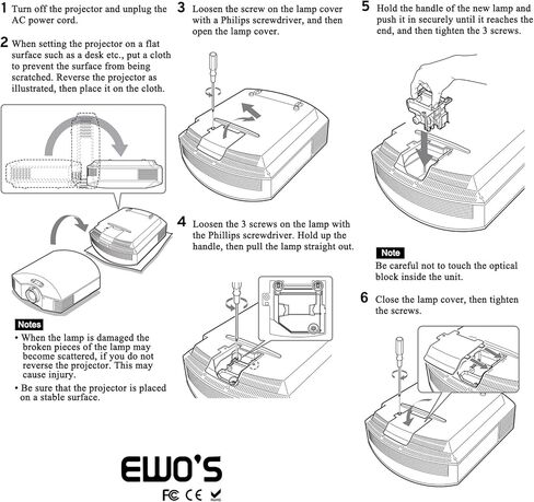 EWO'S 5J.JEE05.001 / 5J.J7L05.001 مصباح ضوئي عاري لـ Benq HT2050 HT3050 HT2150ST HT4050 HT2050A W1070 W1080st HT1075 HT1085st MH530FHD MH535FHD استبدال المصباح الكهربي in Kuwait