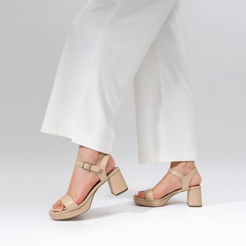 DREAM PAIRS Women's Platform Block Chunky Heels Sandals | Open Square Toe Ankle Strap Heel Fashion Wedding Party Dress Sandals Shoes 2.56-inch Block Heel and a 0.71-inch Platform in Saudi Arabia