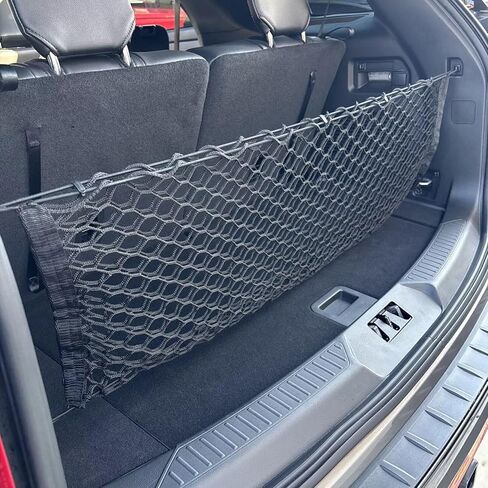 Rear Trunk Organizer Cargo Net for Ford Explorer 2020–2025 – Envelope Cargo Net for SUV – Premium Mesh Car Trunk Organizer Vehicle Carrier Storage-Compatible with Explorer in Saudi Arabia