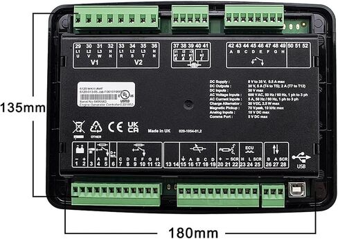 DSE6120 MKIII AMF Auto Stop Generator Controller Panel Control Module Diesel Genset Spare Parts in Saudi Arabia