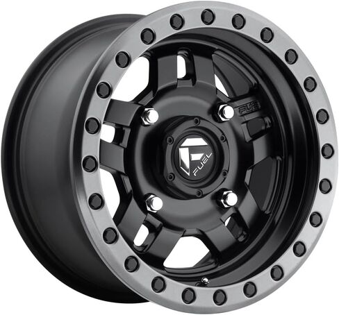 D557 Anza 14x7 4x156 +38 ملم حافة عجلة سوداء غير لامعة مقاس 14 بوصة D5571470A554 in Saudi Arabia