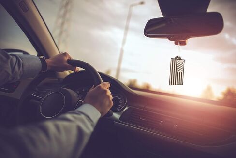 Elektroplate Inverted Black and White American Flag Automotive Air Fresheners for Vehicles | New Car Scent (6-Pack) | Made in the USA in Saudi Arabia