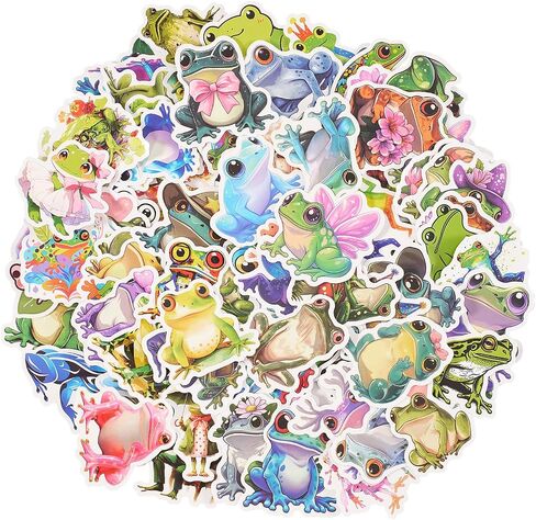 100PCS Cute Duck Sticker, Duck Vinyls Waterproof Bottle Sticker Decal for Laptop, Skateboard, Motorcycle, Notebook in Kuwait