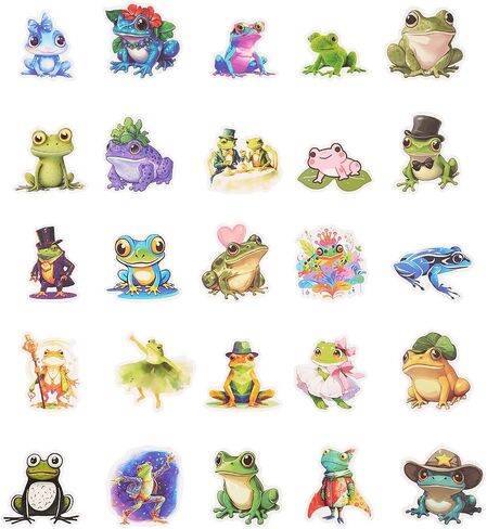 100PCS Cute Duck Sticker, Duck Vinyls Waterproof Bottle Sticker Decal for Laptop, Skateboard, Motorcycle, Notebook in Kuwait