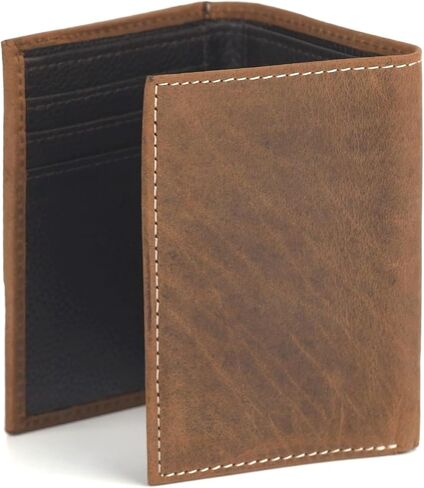 ARIAT Trifold Brindle Calf Hair Wallet, Brown in Saudi Arabia