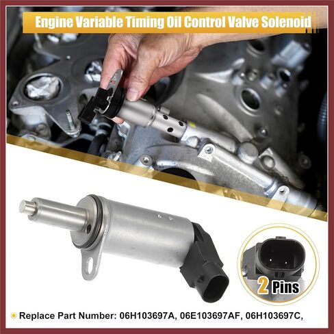 06H103697A متغير صمام توقيت الملف اللولبي VVT لأودي A4 2007-2015 A5 B8 2.0TFSI 2007-2017 لأودي Q5 2.0TFSI 2008-2017 استبدال أجزاء in Saudi Arabia