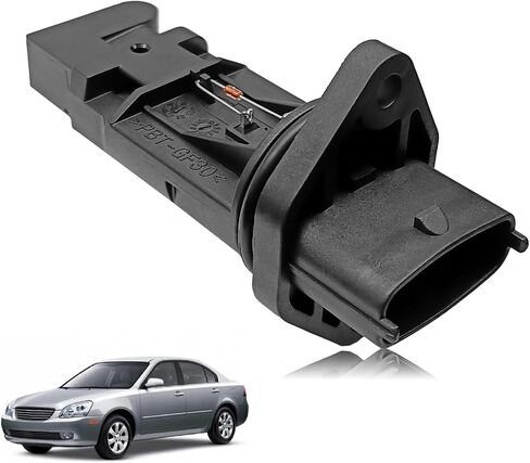 مستشعر تدفق الهواء الشامل مستشعر MAF AF10162 متوافق مع Hyundai Sonata 2003-2005 Santa Fe Kia Optima Sedona Sorento 1.8L 2.4L 3.0L 3.5L، بدون غطاء in Saudi Arabia