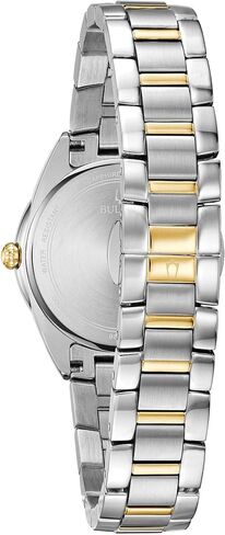 Bulova Ladies Quartz Dress Classic Sutton Watch Two-Tone Stainless Steel Bracelet, White Dial (Style:98R263) in Saudi Arabia