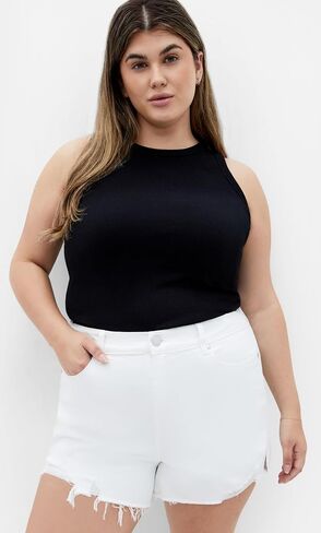 City Chic Women's Plus Size Short - Shannah Rip in Saudi Arabia