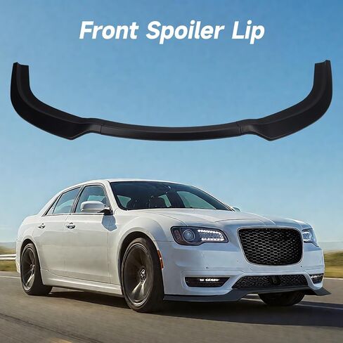 ZXMOTO Front Bumper Lip Spoiler Splitter Body Kit ABS Fit for Chrysler 300 C/S/Limited/Touring 2015 2016 2017 2018 2019 2020 2021 2022 2023 Matte Black in Saudi Arabia