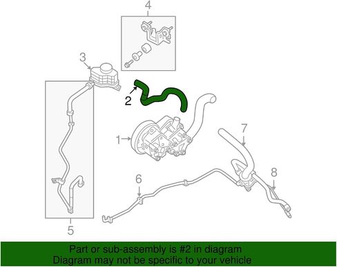 Nissan 49717-JA000, Power Steering Reservoir Line Hose in Saudi Arabia