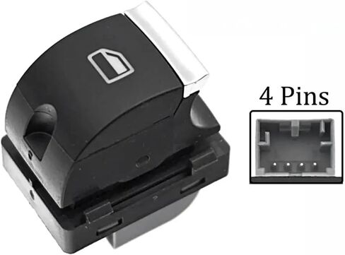 Front Passenger Window Control Switch Button Single Switch 4F0959855B 1Pcs in Saudi Arabia