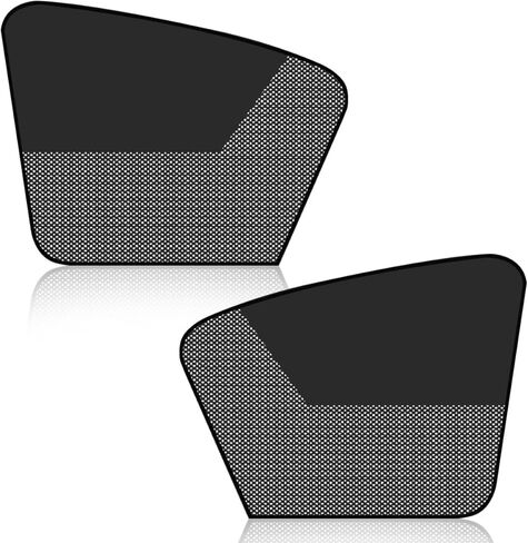 Car Front & Rear Side Window Sunshade, Magnetic Automotive Windshield Privacy Curtain with Half Shade, Mesh Sun Protection Cover Blocks Heat, Glare, UV Rays for Driver Passenger (4PCS) in Saudi Arabia