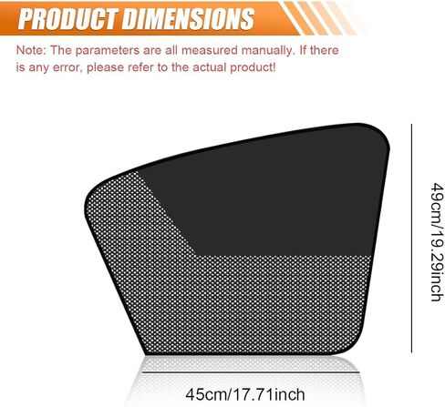 Car Front & Rear Side Window Sunshade, Magnetic Automotive Windshield Privacy Curtain with Half Shade, Mesh Sun Protection Cover Blocks Heat, Glare, UV Rays for Driver Passenger (4PCS) in Saudi Arabia