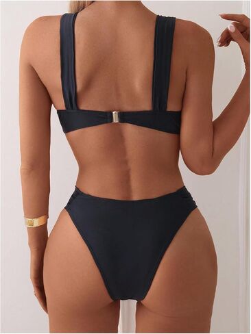 SOLY HUX Women's Two Piece Bathing Suit Underwire Push Up Swimsuit Summer Beach Bikini Set in Saudi Arabia