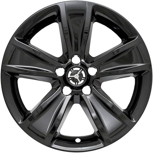 مجموعة من 4 أغطية عجلات ذات 5 قضبان مقاس 18 بوصة باللون الأسود اللامع لسيارة دودج تشالنجر SXT 2015-2023 in Kuwait