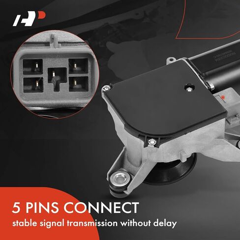 A-Premium Front Windshield Wiper Motor Compatible with Chevrolet & GMC Models - C1500/C2500/C3500/K1500/K2500/K3500 1988-1990, P20 1989, P30 1989-1990, P2500 1989, P3500 1989-1990, 5-Pin in Saudi Arabia