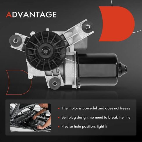 A-Premium Front Windshield Wiper Motor Compatible with Chevrolet & GMC Models - C1500/C2500/C3500/K1500/K2500/K3500 1988-1990, P20 1989, P30 1989-1990, P2500 1989, P3500 1989-1990, 5-Pin in Saudi Arabia