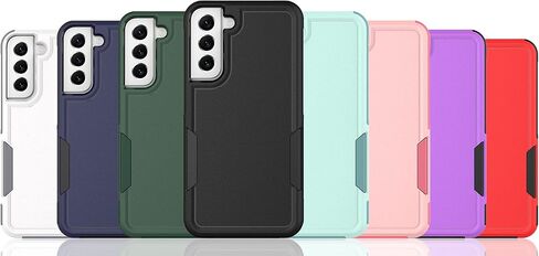 for Samsung Galaxy S22 Case: Dual Layer Protective Heavy Duty Cell Phone Cover Shockproof Rugged with Screen Protector - Military Protection Bumper Tough - Samsung Galaxy S22 5G 2022, 6.1 inch, Black in Kuwait