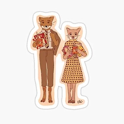 ملصق رائع Mr. Fox - رسم ملصق - مقاوم للماء - مقصوص بالقالب مقاوم للبهتان in Saudi Arabia
