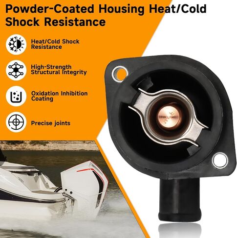 Thermostat Housing Assembly Fit for Mercury Marine 65-150 HP 75-150HP Outboard Stroke OEM Parts 892864T06 8M0090819 892864A06 Sierra 18-3633 18-3635 Boat Engine in Kuwait