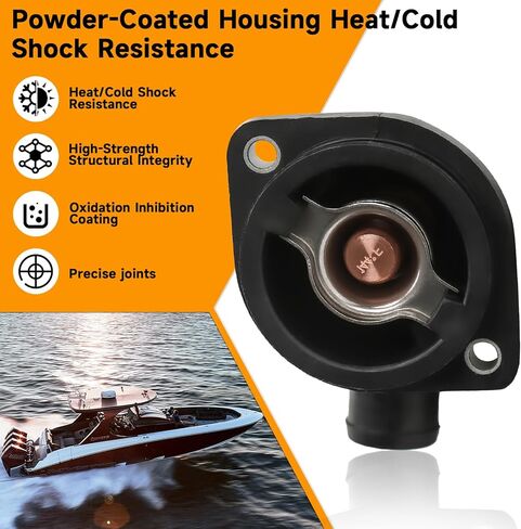 Thermostat Housing Assembly Fit for Mercury Marine 65-150 HP 75-150HP Outboard Stroke OEM Parts 892864T06 8M0090819 892864A06 Sierra 18-3633 18-3635 Boat Engine in Kuwait