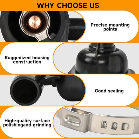 Thermostat Housing Assembly Fit for Mercury Marine 65-150 HP 75-150HP Outboard Stroke OEM Parts 892864T06 8M0090819 892864A06 Sierra 18-3633 18-3635 Boat Engine in Kuwait