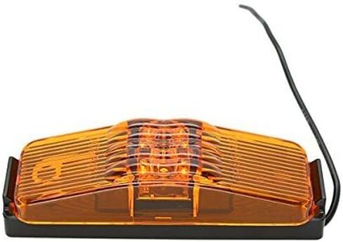 الولايات المتحدة الأمريكية 1x4 بوصة العنبر LED التخليص الجانب ماركر الضوء مع قوس أسود لشاحنة العربة / مقطورة in Saudi Arabia
