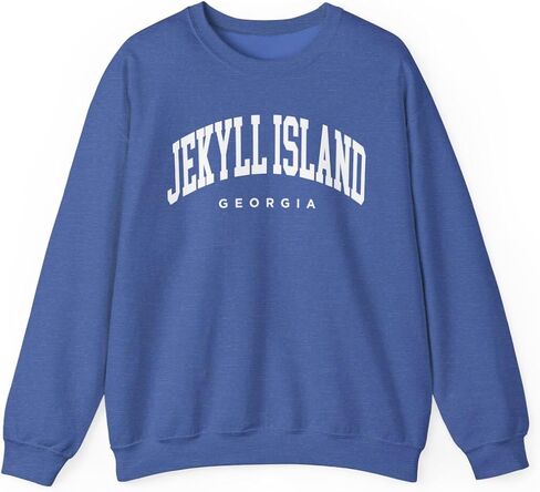 سويت شيرت Jekyll Island Georgia للبالغين من الجنسين بياقة دائرية in Saudi Arabia