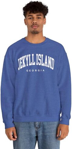 سويت شيرت Jekyll Island Georgia للبالغين من الجنسين بياقة دائرية in Saudi Arabia