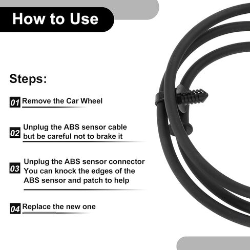ABS Wheel Speed Senor No.56041509AA Rear Left ABS Sensor Anti-lock Braking System Sensor for Jeep Grand Cherokee 1999-2004 in Saudi Arabia