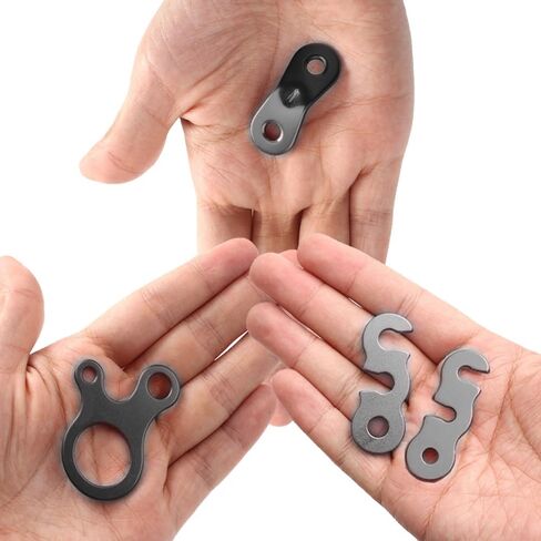 Tent Stakes Tent Rope Tensioner - 36PCS - 3 Type Alloy Camping Tent Guyline Cord Adjuster Combination Camping Gear, Red in Kuwait