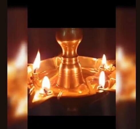 حامل فتيل نحاسي نقي من Samai Kadi لمصابيح الزيت، حامل فتيل قطن Vilakku Batti، Deepak Deepam Temple Pooja Rituals معدني مقاوم للانسكاب (مجموعة من 5، مربع) in Saudi Arabia