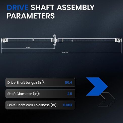 936-726 Rear Drive Shaft Complete DriveShaft Assembly Compatible with Toyota Tacoma 2005-2015 in Saudi Arabia