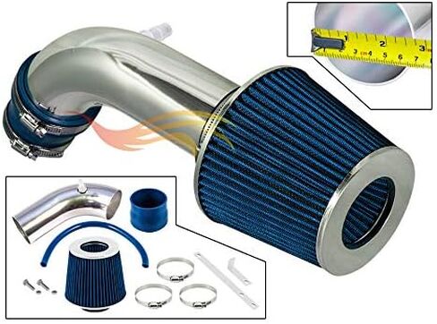 مجموعة أدوات تحفيز تدفق الهواء القصير من Rtunes Racing + مجموعة فلتر متوافقة مع 11-17 Elantra 2.0L (أزرق) in Saudi Arabia