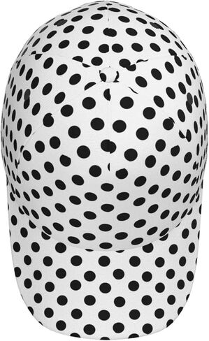 Cute Polka Dots Pattern Baseball Cap Hats Women Men Fashion Sun Cap Packable Outdoor Adjustable Hat for Women Men in Kuwait