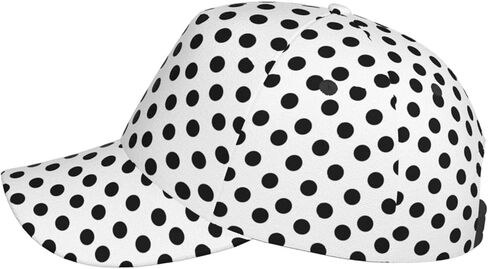 Cute Polka Dots Pattern Baseball Cap Hats Women Men Fashion Sun Cap Packable Outdoor Adjustable Hat for Women Men in Kuwait
