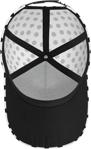 Cute Polka Dots Pattern Baseball Cap Hats Women Men Fashion Sun Cap Packable Outdoor Adjustable Hat for Women Men in Kuwait