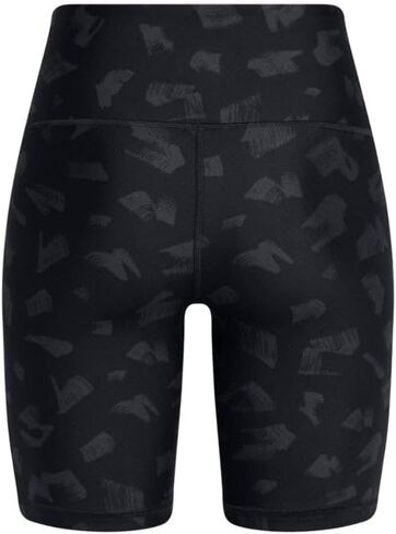 Under Armour Women's AOP Biker High Rise Compression 8" Shorts Small (US, Alpha, Medium, Regular, Regular, Pink/Purple Multi 603) in Saudi Arabia