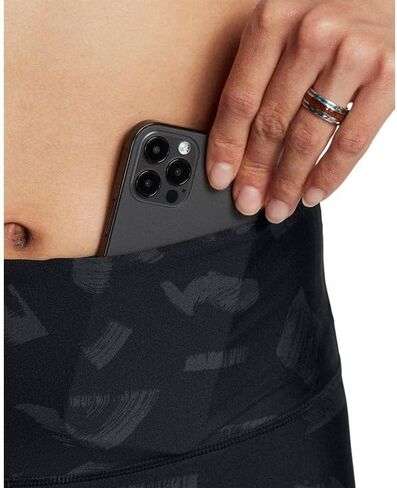 Under Armour Women's AOP Biker High Rise Compression 8" Shorts Small (US, Alpha, Medium, Regular, Regular, Pink/Purple Multi 603) in Saudi Arabia