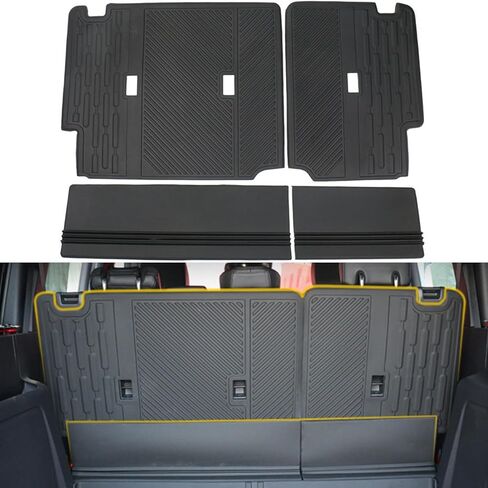 Heavy-Duty Rear Seat Protector for Ford Bronco 4-Door 2021-2025 | All-Weather Waterproof Backrest Cover Mat | Anti-Scratch Pet-Friendly Cargo Liner Accessories (4DR) in Saudi Arabia